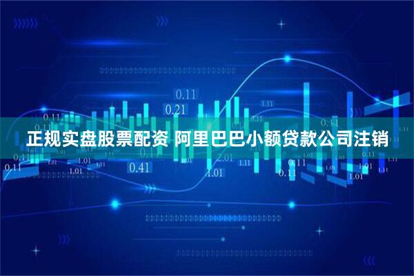 正规实盘股票配资 阿里巴巴小额贷款公司注销