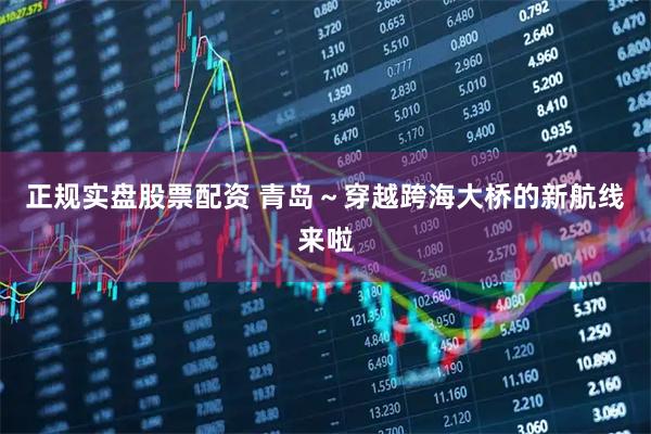 正规实盘股票配资 青岛～穿越跨海大桥的新航线来啦
