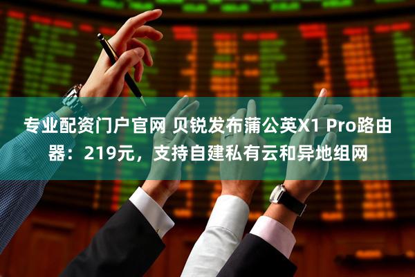 专业配资门户官网 贝锐发布蒲公英X1 Pro路由器：219元，支持自建私有云和异地组网